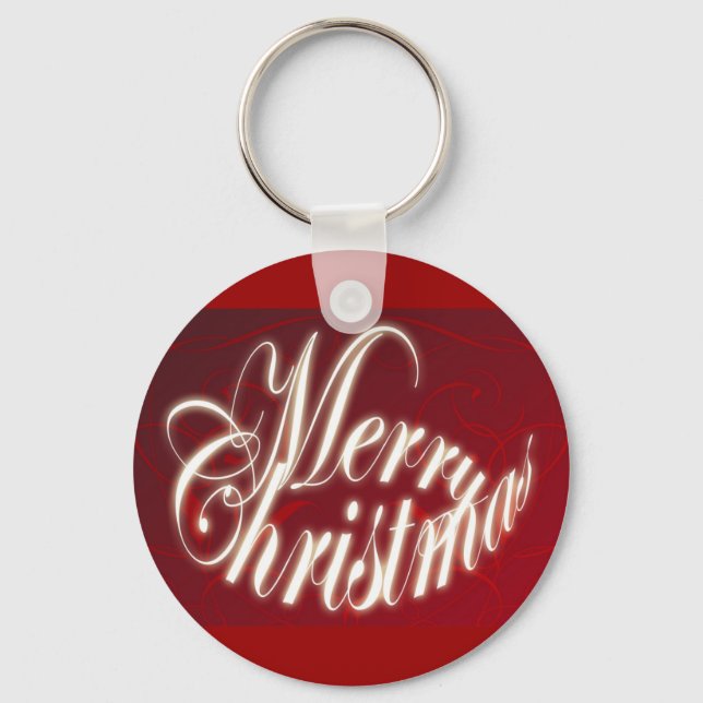 Feliz Natal em Red Chaveiro (Frente)