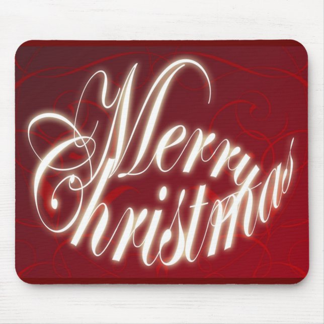 Feliz Natal em Red Mousepad (Frente)