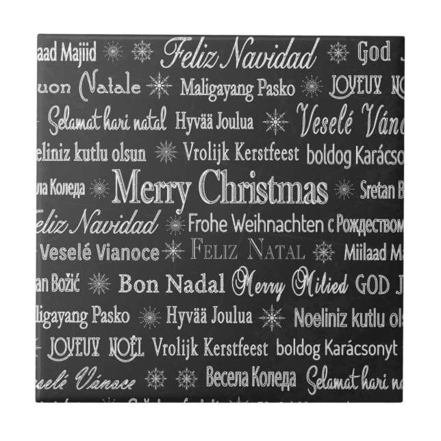 Feliz Natal em Várias Línguas (Frente)