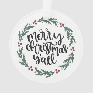 Feliz Natal Enfeites de natal Y all