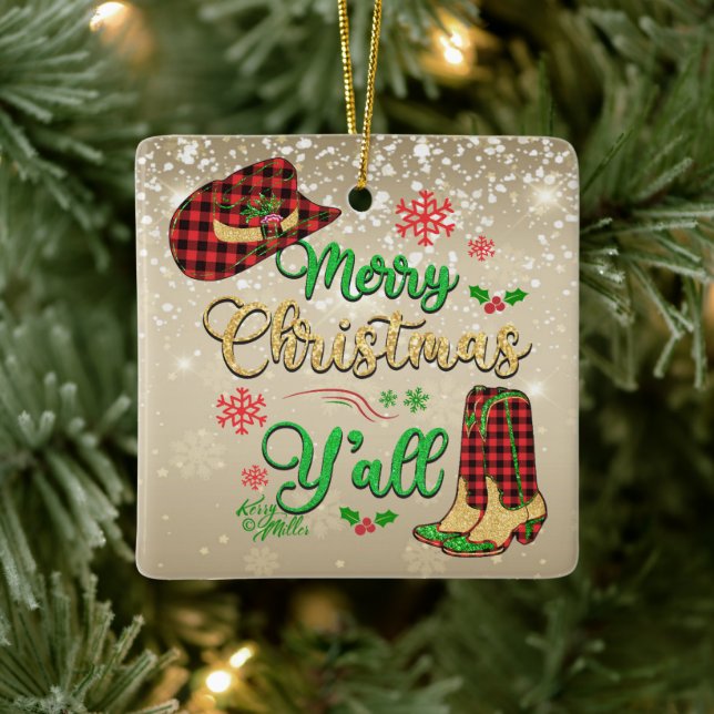 Feliz Natal Enfeites de natal Y all (Árvore)