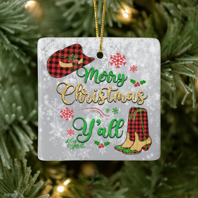 Feliz Natal Enfeites de natal Y all (Árvore)