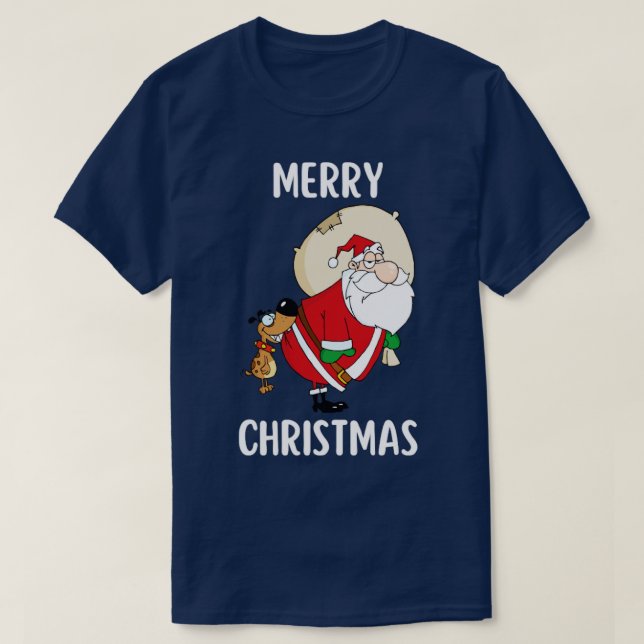 Feliz Natal Engraçado Camisa de Natal138 (Frente do Design)