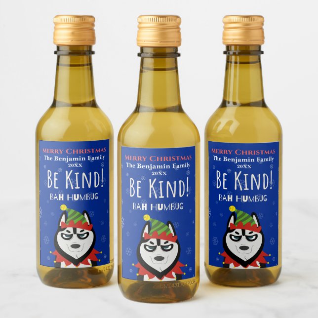 Feliz Natal Engraçado Personalizar Férias Felizes (Garrafas)