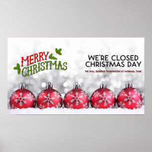 Feliz Natal Estamos fechados Poster