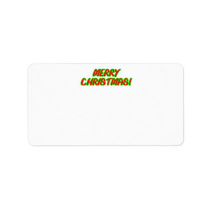 Feliz Natal! etiquetas de endereço coloridas