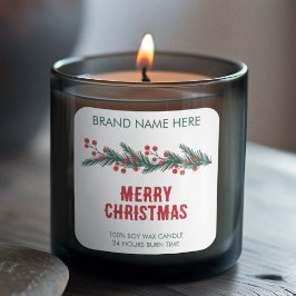 Feliz Natal | Etiquetas de Velas de Grinalda Moder