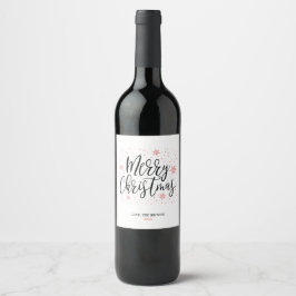 Feliz Natal | Etiquetas de vinho personalizadas pa