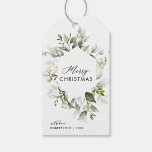 Feliz Natal Etiquetas para presentes em verde bo