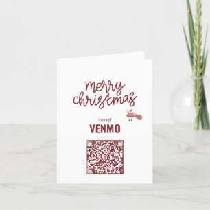 Feliz Natal Eu aceito o cartão de férias do VENMO 
