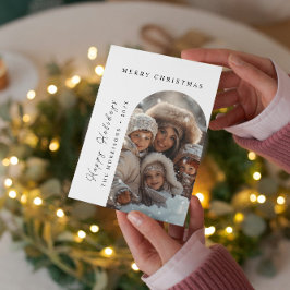 Feliz Natal Eu Feliz Cartão com fotos Personalizad