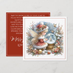 Feliz Natal – Fada Papai Noel com Globo de Neve
