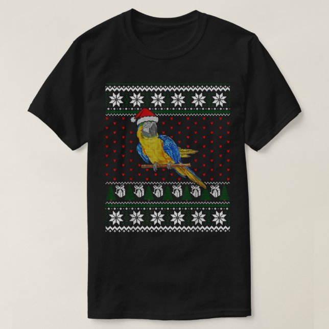 Feliz Natal Feio Papais noeis de Suéter Papagaio (Frente do Design)