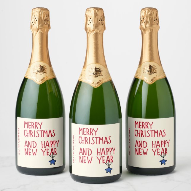 Feliz Natal Feliz Ano Novo Personalizado (Garrafas)