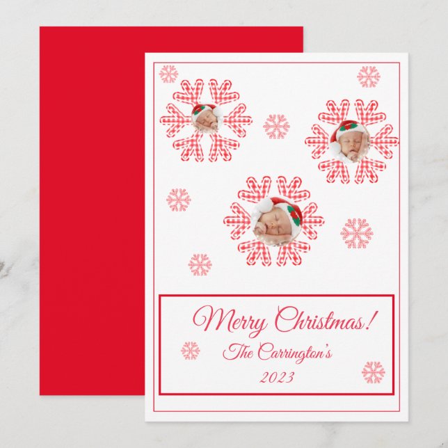 Feliz Natal Feriado de Fotografias da Xadrez de Ne (Frente/Verso)