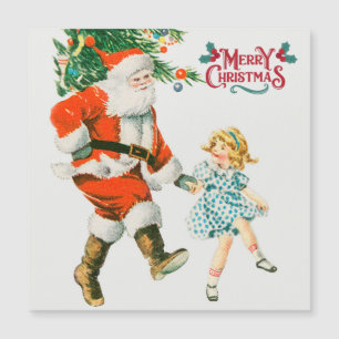 Feliz Natal Feriado de papais noeis Vintage