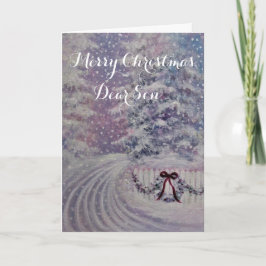 Feliz Natal filho/ cartão de férias