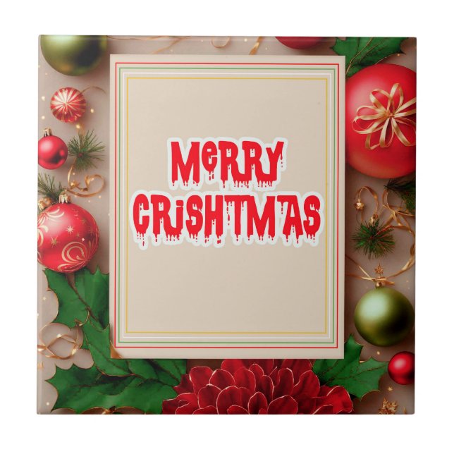 Feliz Natal Flower Wreath (Frente)