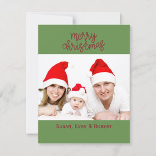 Feliz Natal - Foto da Família com Nomes