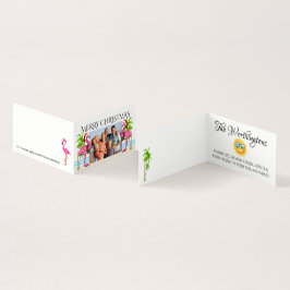 Feliz Natal Foto da Família Flamingo