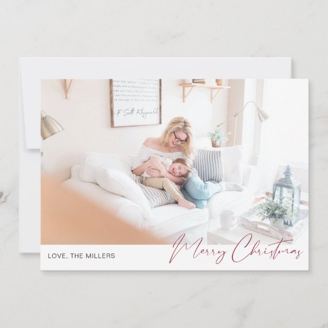 Feliz Natal Foto Minimalista Moderna 2 (Frente)