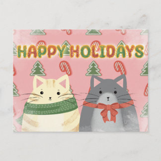 Feliz Natal Gatos Cartão Postal