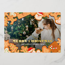 Feliz Natal Gingercake Cookie Foil Holiday Ca
