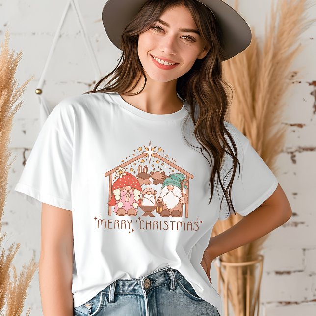 Feliz Natal Gnome Manger Natal Religioso (Criador carregado)