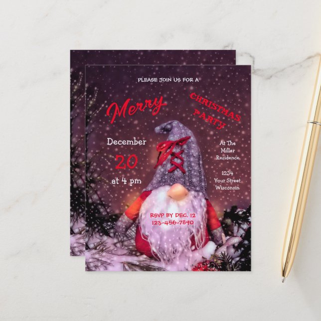 Feliz Natal Gnomo (Frente/Verso In Situ)