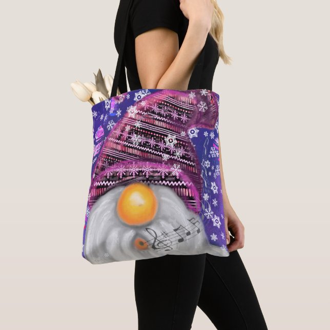 Feliz Natal Gnomo Tote Bag (Close Up)
