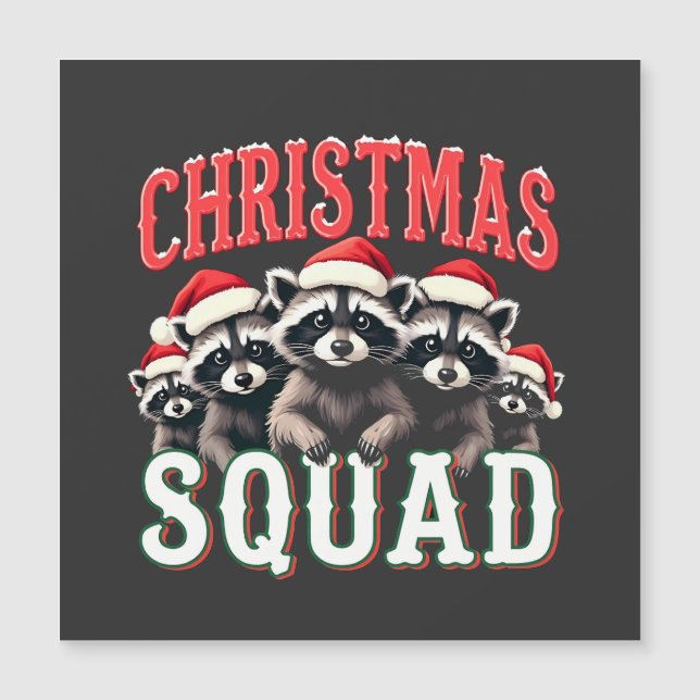 Feliz Natal Guaxinim Chapéu do Papai Noel Amantes  (Frente)