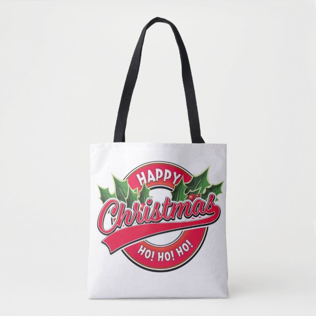 Feliz Natal Ho! Ho! Ho! Tote Bag (Frente)