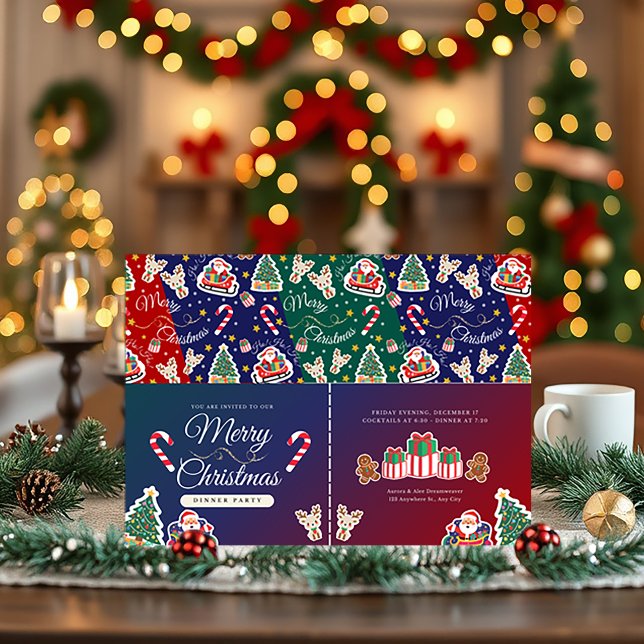 Feliz Natal HOHOHO Convite Personalizado à Paisage (Criador carregado)