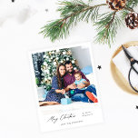 Feliz Natal Instantâneo Foto Minimalista - Verti<br><div class="desc">Envie diversão,  Natal e cartões de Natal minimalistas com as suas Cartões de Foto Minimalistas Feliz de Natal.</div>