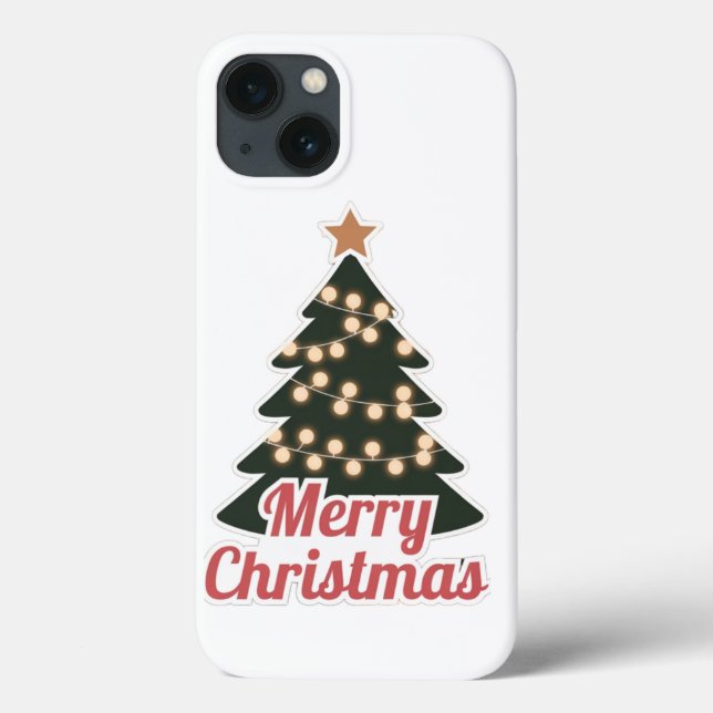 Feliz Natal iPhone 13 Caso: Novo Modelo Festivo (Verso)