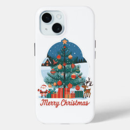 Feliz Natal iPhone 15 Caso: Novo modelo alegre
