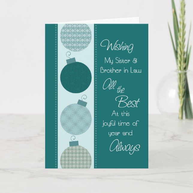 Feliz Natal Irmã e Irmão no Cartão de Direito (Frente)