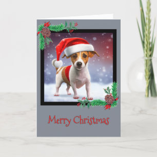 Feliz Natal Jack Russell Terrier - Cartão de Sauda