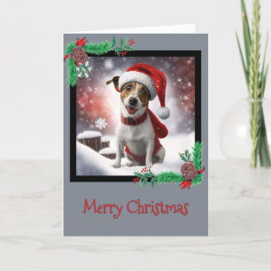 Feliz Natal Jack Russell Terrier - Cartão de Sauda