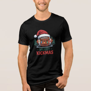 Feliz Natal Kickmas Design de Futebol de Natal