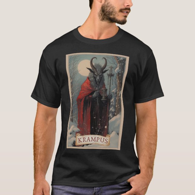 Feliz Natal Krampus Xmas Horror Suéter Feio E (Frente)