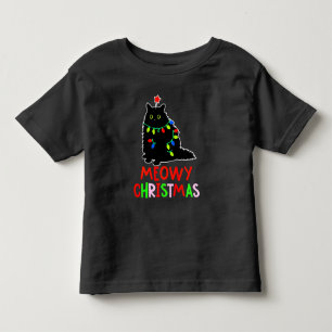 Feliz Natal Luzes de Natal Camisas de Gato Preto