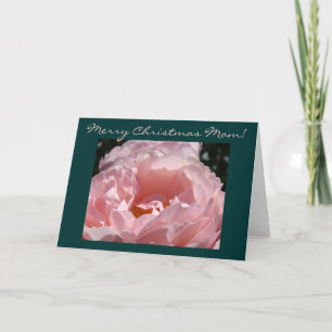 Feliz Natal, mãe! Cartões de Flor Rosa Rosa Rosa R