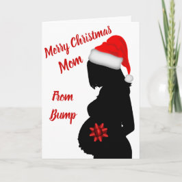 Feliz Natal mãe do cartão de bump