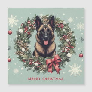 Feliz Natal Malinois Dog Xmas Belga