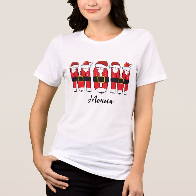 Feliz Natal mamãe Nome personalizado (Frente)