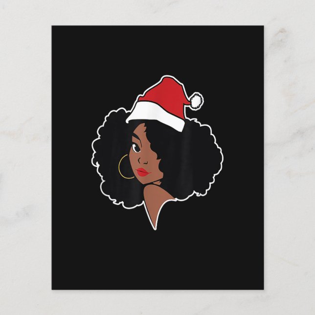 Feliz Natal Melanin Black African American San (Frente)