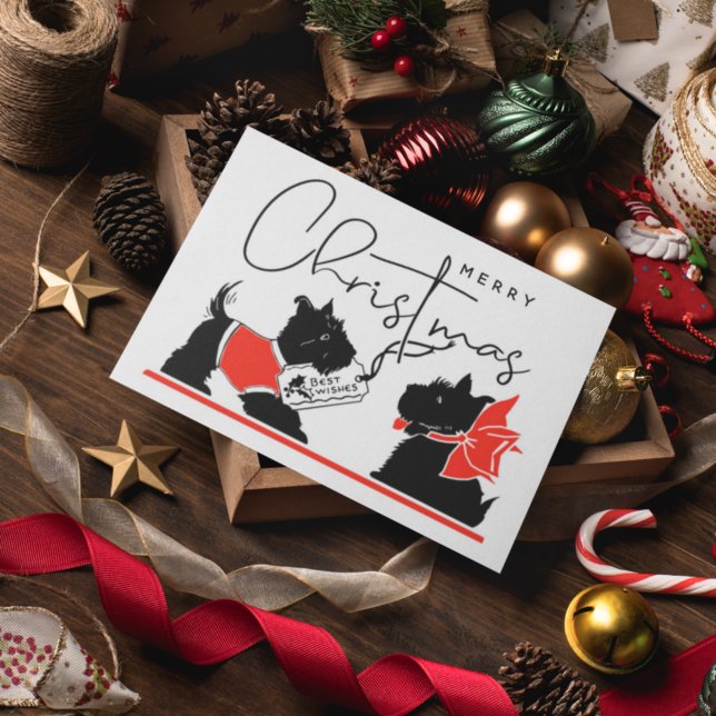 FELIZ NATAL | Melhores Desejos e Cães Scottie (Criador carregado)