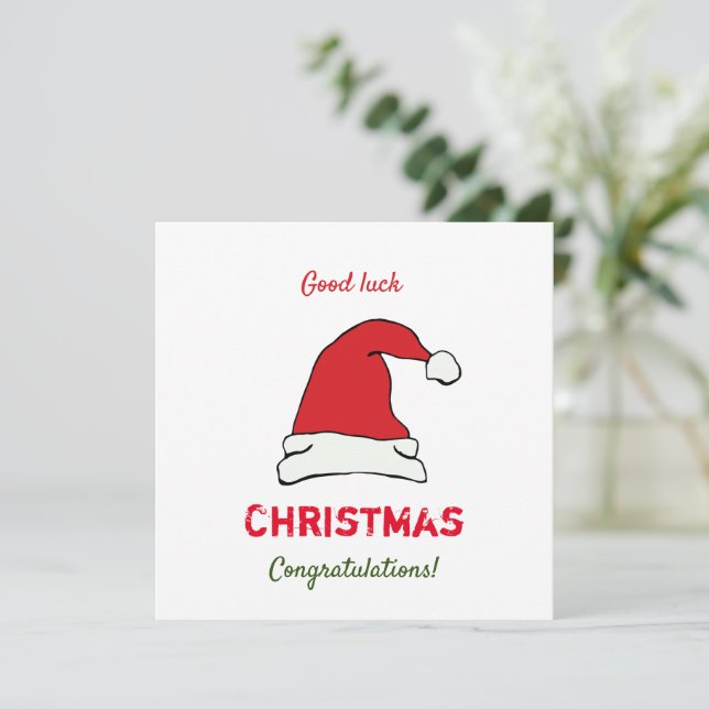 Feliz Natal minimalista e Ano novo (Em pé/Frente)