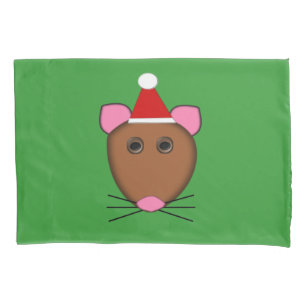 Feliz Natal Mouse Pillowcase